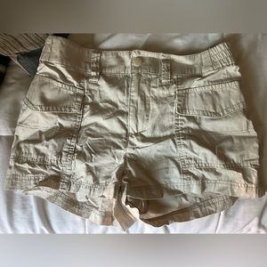 Beige cargo shorts